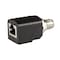 Asi M12 to RJ45 Adapter, M12 To RJ45 Bulkhead Connector, Male M12 D-Coded, Thru Panel Straight Adapter ASITPA-4512MD-S - alternate 1